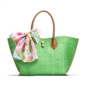 Lilly Pulitzer for Target Straw Tote  Bag.